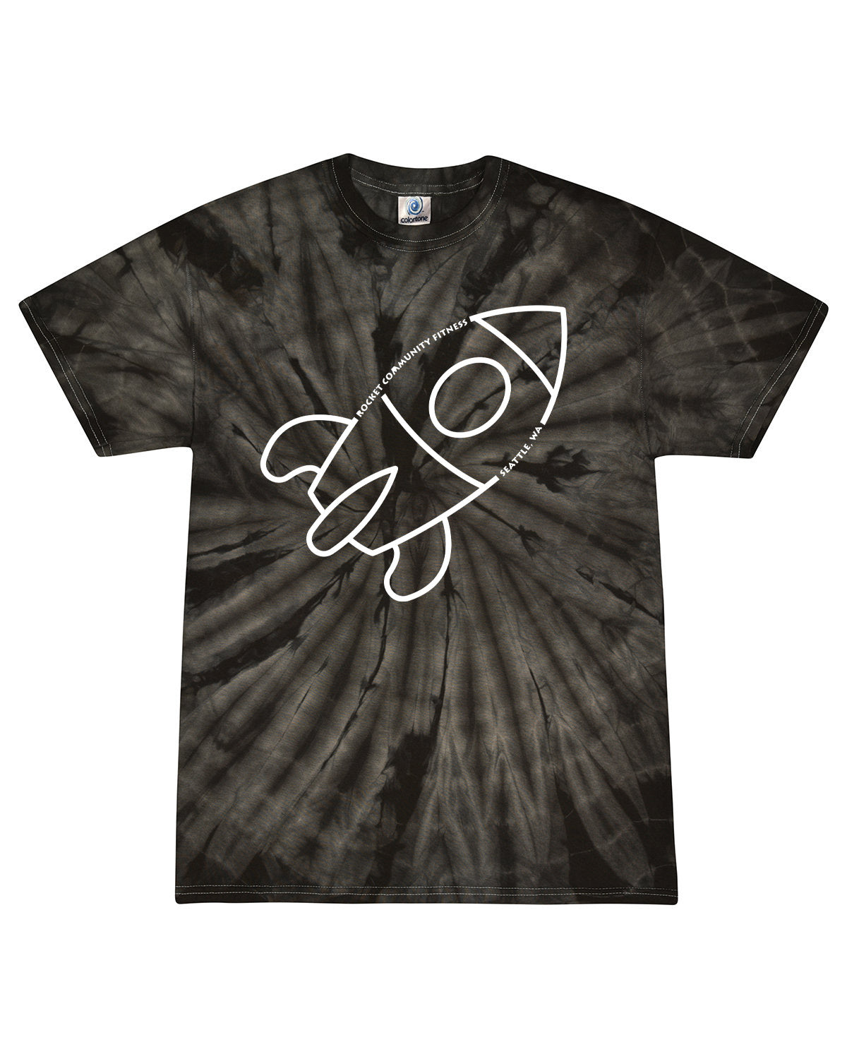 Rocket Outline Tie Dye - Uni Tee