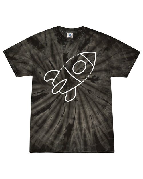 Rocket Outline Tie Dye - Uni Tee